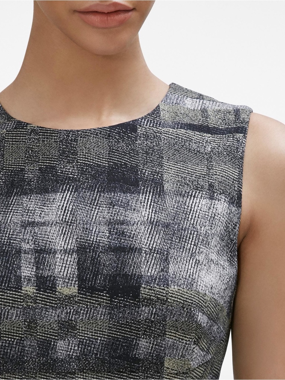 NEW MM Lafleur Shirley Sheath Dress Scratch Plaid NWT Career Office - Picture 4 of 9